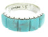 Silver And Turquoise Inlay Ring Size 6-1/2 CW63680