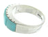 Silver And Turquoise Inlay Ring Size 6-1/2 CW63680