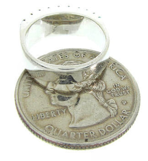 Turquoise And Silver Southwest Ring Size 4-3/4 CW63685