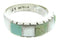 Sterling Silver Mother Of Pearl Turquoise Ring Size 7-1/2 AW63618