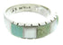Sterling Silver Mother Of Pearl Turquoise Ring Size 7-1/2 AW63618