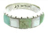 Sterling Silver Mother Of Pearl Turquoise Ring Size 7-1/2 AW63618