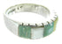 Turquoise Mother Of Pearl Sterling Silver Ring Size 7-1/2 AW63641