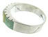 Turquoise Mother Of Pearl Sterling Silver Ring Size 7-1/2 AW63641