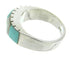 Southwest Mother Of Pearl Turquoise Inlay Ring Size 5 AW63669