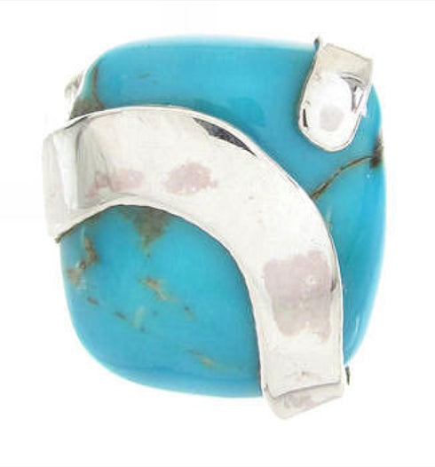 Turquoise Sterling Silver Southwest Ring Jewelry Size 5-1/2 IS61205