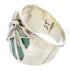 Flower Turquoise And Opal Inlay Ring Size 6-1/4 IS60604