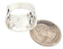Sterling Silver Opal Ring Floral Turquoise Jewelry Size 4-3/4 IS60690