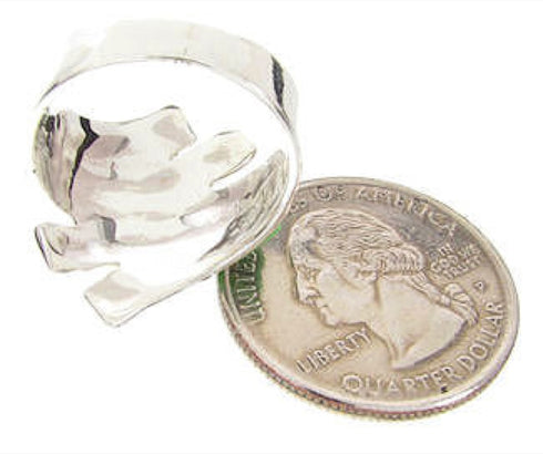 Southwestern Onyx Silver Ring Size 5-3/4 PX36393