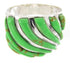 Gaspeite Silver Jewelry Southwest Ring Size 6-1/4 YS61552