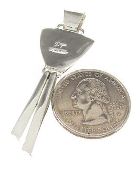 Southwest Sterling Silver Turquoise Dangle Pendant YS60715