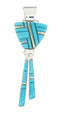 Sterling Silver and Turquoise Southwest Dangle Jewelry Pendant YS60741