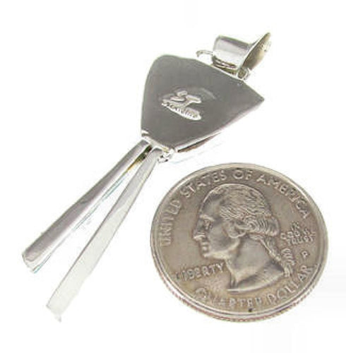 Sterling Silver and Turquoise Southwest Dangle Jewelry Pendant YS60741