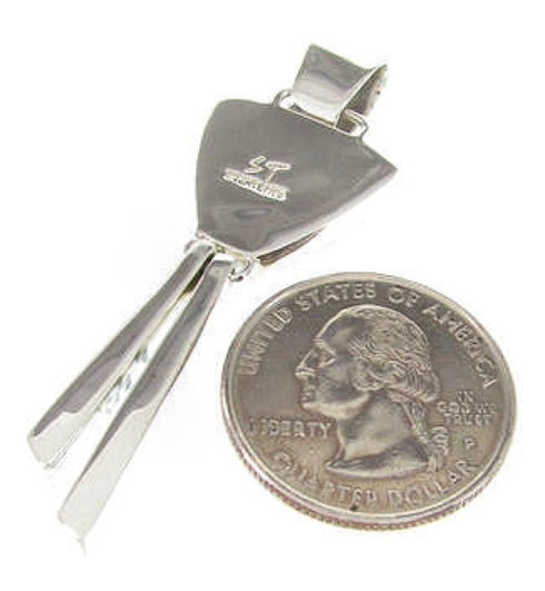 Silver and Turquoise Southwest Dangle Jewelry Pendant YS60742