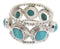 Sterling Silver Turquoise Southwestern Ring Size 5 PS61531