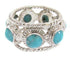 Sterling Silver Turquoise Southwestern Ring Size 5 PS61531