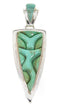 Sterling Silver Turquoise Southwestern Pendant PS61073