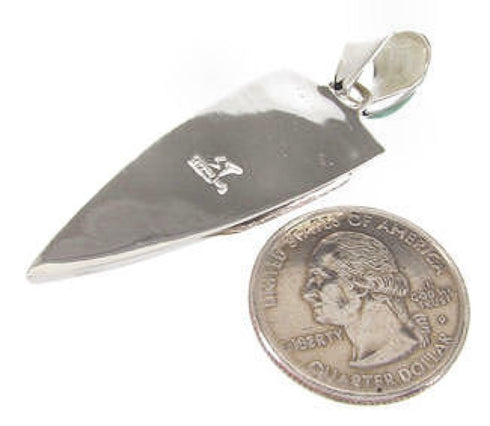 Sterling Silver Turquoise Southwestern Pendant PS61073