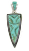 Southwestern Turquoise Silver Pendant PS61093