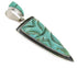 Southwestern Turquoise Silver Pendant PS61093