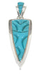 Turquoise Silver Southwest Pendant PS61032