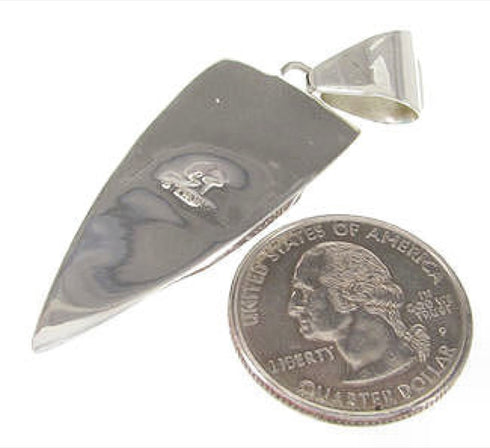 Turquoise Silver Southwest Pendant PS61032