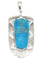 Turquoise Sterling Silver Southwest Pendant PS60787