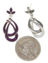 Southwest Sterling Silver Sugilite Post Earrings OS60829