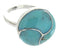 Sterling Silver Turquoise Southwestern Jewelry Ring Size 5-1/4 YS63375