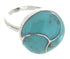 Sterling Silver Turquoise Southwestern Jewelry Ring Size 5-1/4 YS63375