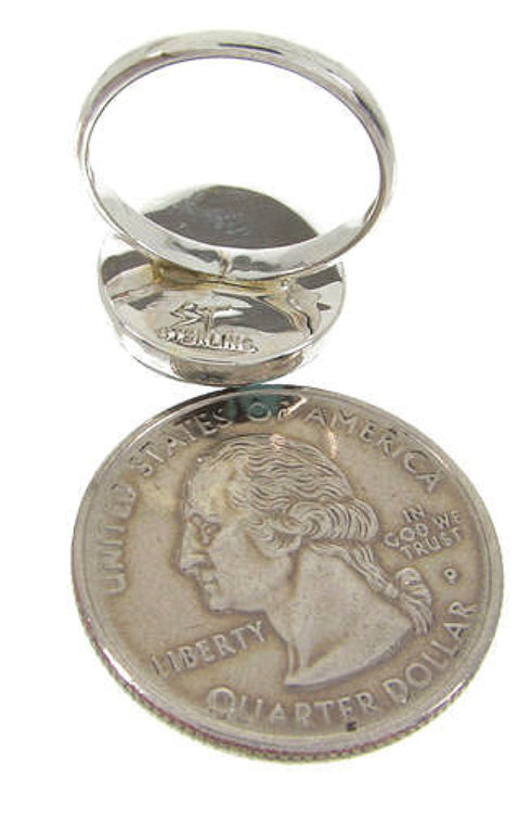 Turquoise Sterling Silver Southwest Jewelry Ring Size 5-1/4 YS63394