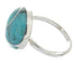 Turquoise And Silver Southwestern Jewelry Ring Size 7-1/2 YS63398