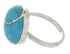 Turquoise Southwest Silver Jewelry Ring Size 6-3/4 YS63403