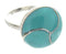 Sterling Silver Southwest Turquoise Jewelry Ring Size 8-1/2 YS63415