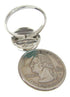 Sterling Silver Southwest Turquoise Jewelry Ring Size 8-1/2 YS63415