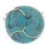 Southwest Sterling Silver Turquoise Jewelry Ring Size 6-1/2 YS63427