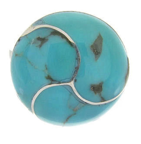 Southwest Silver And Turquoise Jewelry Ring Size 5-1/2 YS63431