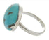 Southwest Silver And Turquoise Jewelry Ring Size 5-1/2 YS63431