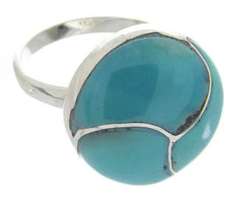Sterling Silver Turquoise Southwest Ring Size 8-1/4 YS63464