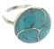 Turquoise Silver Southwest Ring Size 4-3/4 YS63480