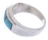 Turquoise Opal Inlay Genuine Sterling Silver Ring Size 5-3/4 DS38238