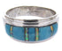 Turquoise And Opal Inlay Southwest Ring Size 7-1/2 AW64338