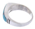 Turquoise And Opal Inlay Silver Ring Size 7-1/2 Jewelry NS44839