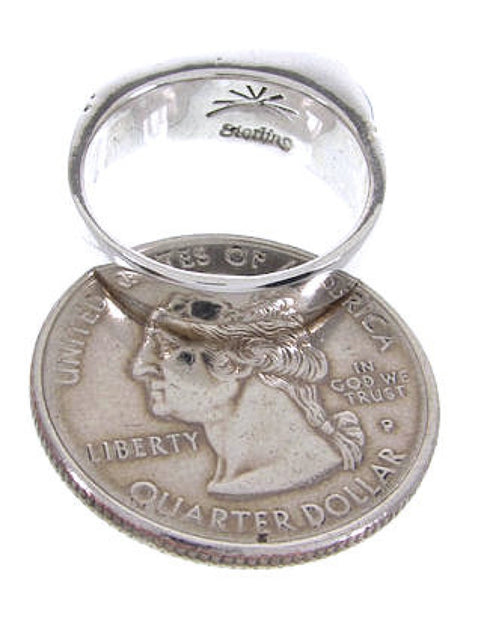 Opal Turquoise Inlay Sterling Silver Ring Size Jewelry 4-3/4 NS44716