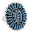 Sterling Silver Turquoise Ring Size 4-3/4 AW64463