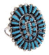 Sterling Silver Turquoise Ring Size 4-3/4 AW64463