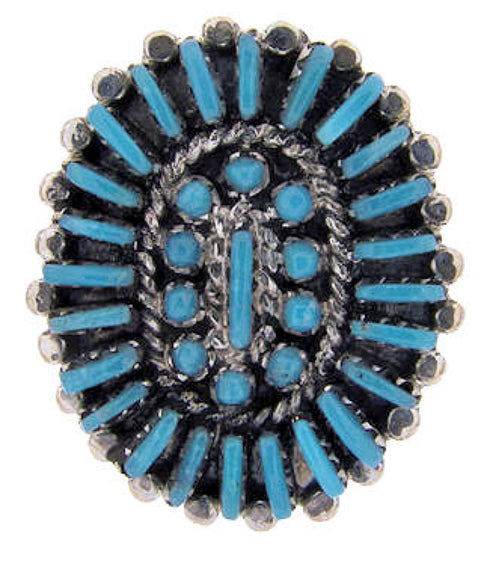 Sterling Silver Turquoise Ring Size 4-3/4 AW64463