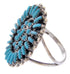 Sterling Silver Turquoise Ring Size 4-3/4 AW64463