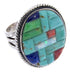 Multicolor Authentic Sterling Silver Ring Size 5-3/4 AW64444