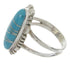 Turquoise Southwest Sterling Silver Ring Size 5-1/4 IS61604